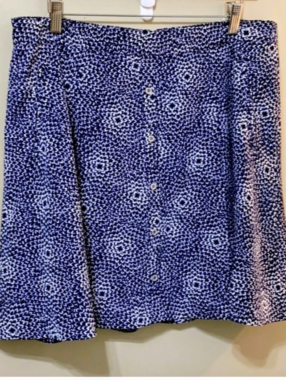 Tommy Hilfiger Blue& White Flare Skirt Sz12